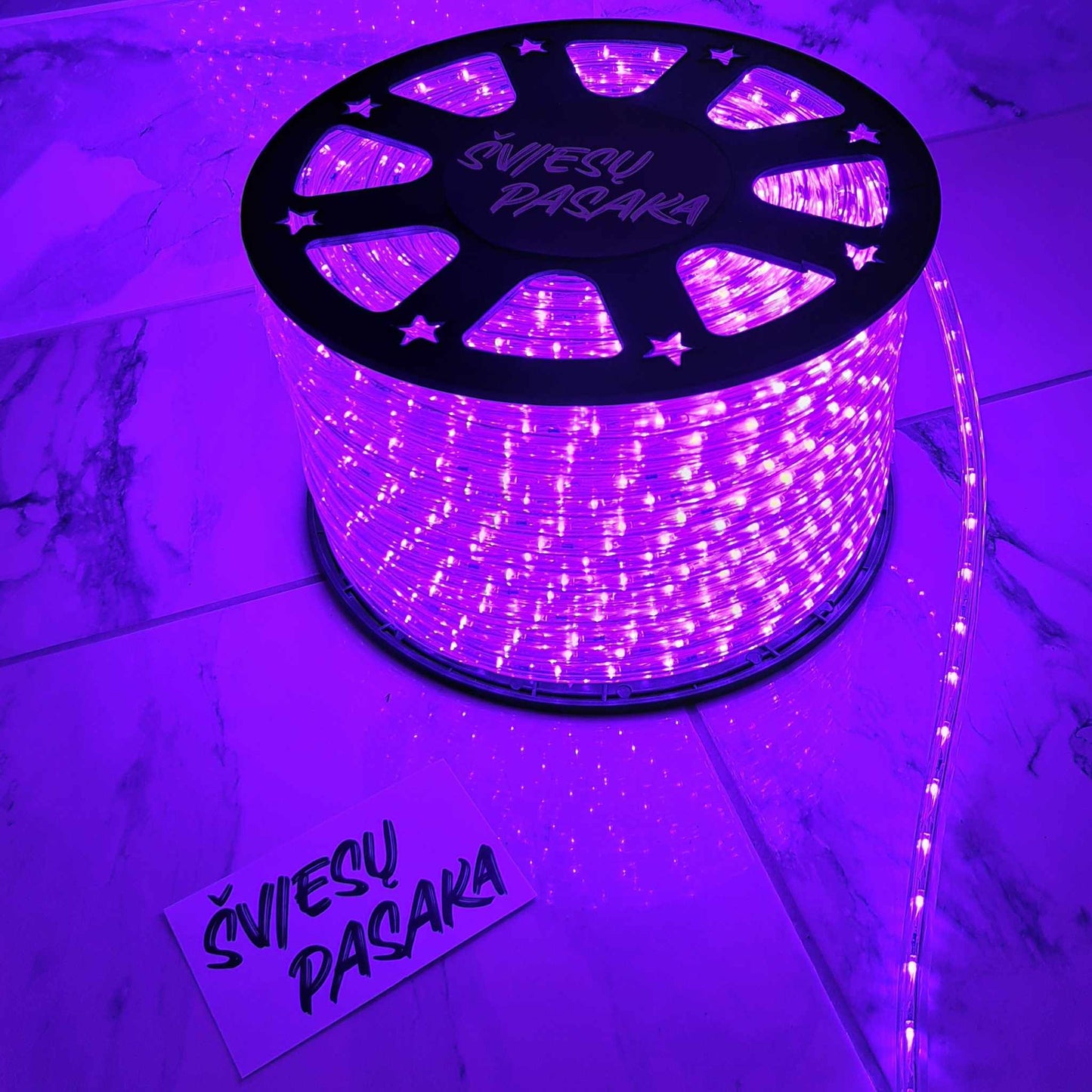 LED ROPELIGHT 360°, 36LED/m IP66 230V, violetinė spalva